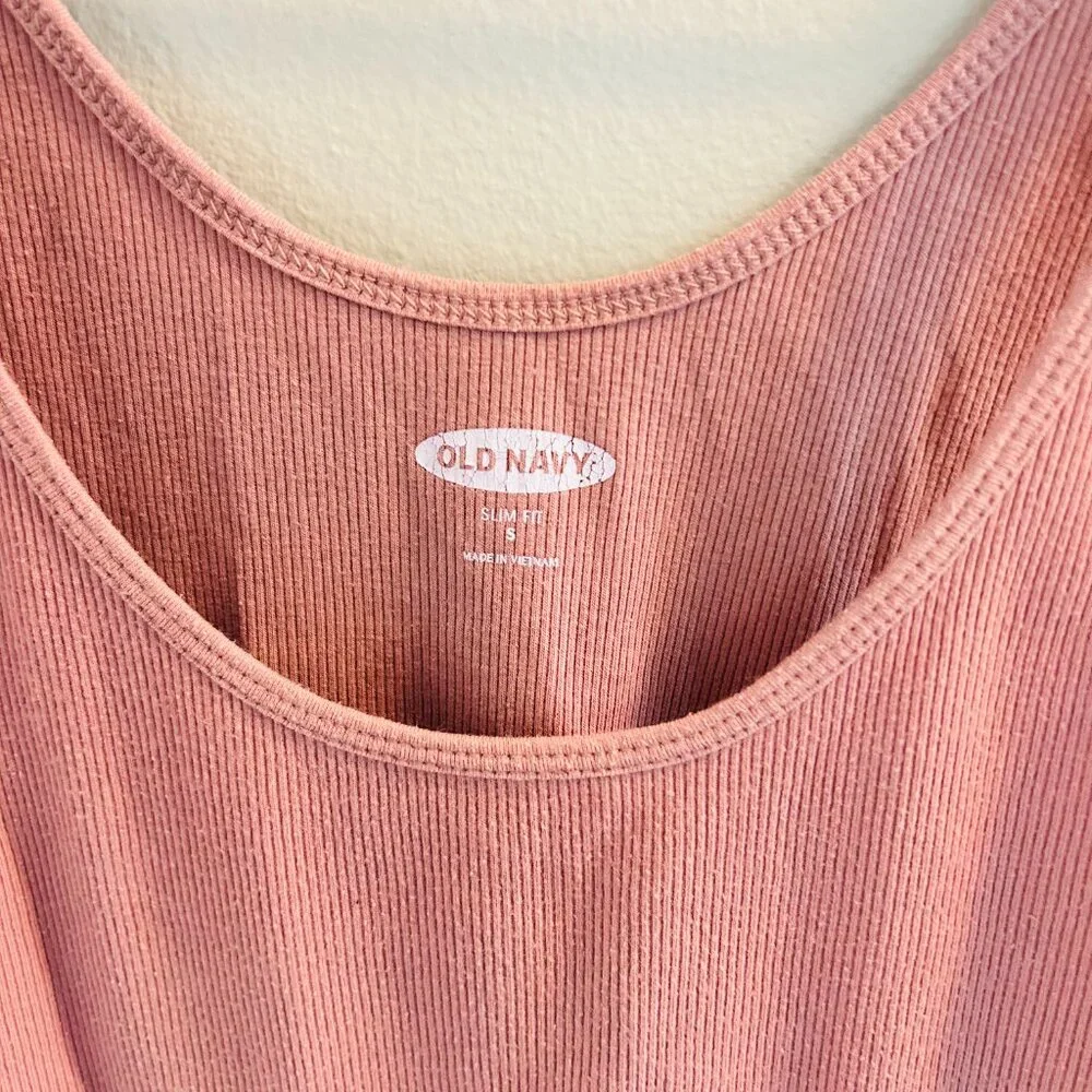 Old Navy First-Layer Rib-Knit Tank Top Bundle Womens Size Small Pink Orange - Picture 4 of 13